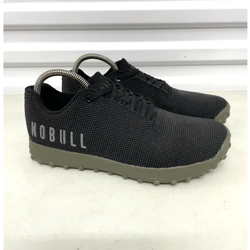 Nobull Turf Trainer Men's 9 Black Athletic Running Training Shoes Sneakers